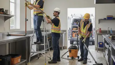 Emergency plumber in Indianapolis, IN repairing burst pipes for fast home service