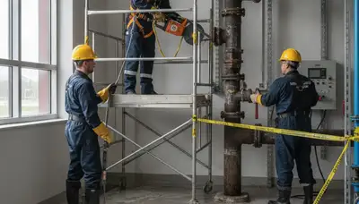 Emergency plumber in Indianapolis, IN repairing burst pipes for fast home service