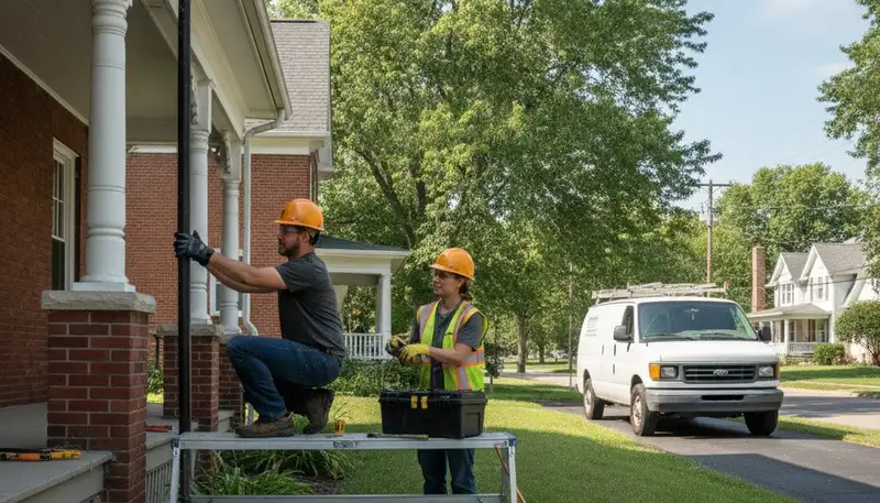 Indianapolis, IN plumbing repair service van for emergency pipe and leak repairs