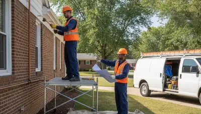 Indianapolis, IN plumber repairing a plumbing issue for a local plumbing repair service