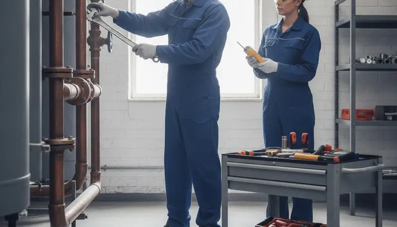 Indianapolis, IN plumber repairing a home plumbing issue for reliable residential service