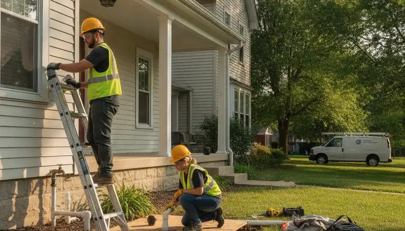 Professional plumber providing plumbing repair service in Indianapolis, IN