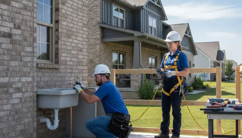Indianapolis, IN plumbing repair team servicing residential and commercial pipe leaks