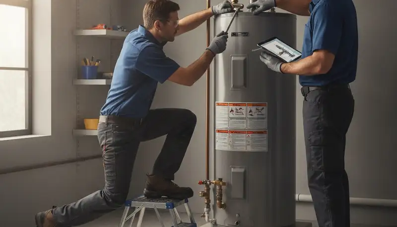 Water heater repair service in Indianapolis, IN by On Call Plumbers for residential plumbing needs